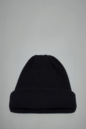 Maison Margiela Logo Detailed Ribbed Beanie