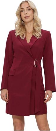 Ydence Ydence - Dress Carmel - Dames - Jurken - Rood - Maat: XS Leer