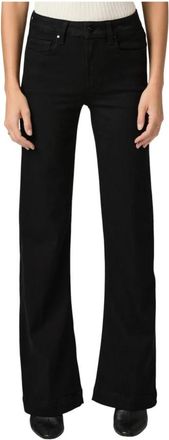 Paige Leenah Wide-Leg Jean - Dames - Bootcut Jeans - Zwart - W26 - Katoen - Jeans