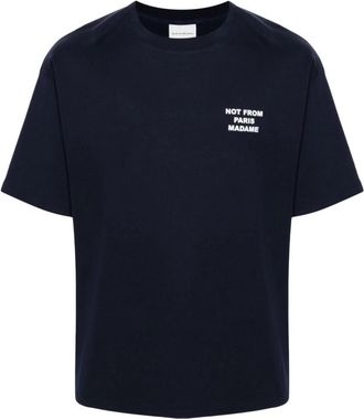 Dr&ocirc;le de Monsieur Drole DE Monsieur T-shirts en polos Blauw - Heren - T-shirts - Blauw - XL - Katoen - Tops