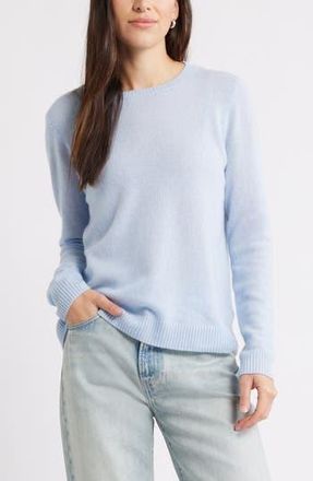 Caslon Cashmere Crewneck Sweater in Blue Thread at Nordstrom Rack, Size Xx-Large