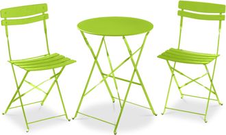 Best Choice Products 3 Piece Folding Metal Bistro Set