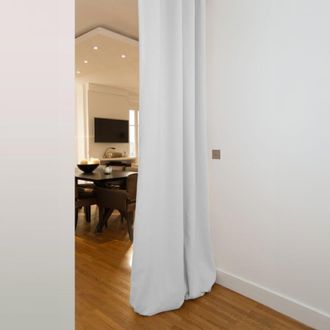 MOONDREAM Cortina separadora de ambientes con paso de varilla y trenzado