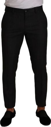 Dolce & Gabbana Tuxedo Dress Trouser - Heren - Slim Fit Broeken - Grijs - M - Broeken