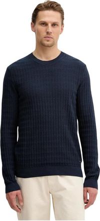 Joop Round-neck Truien - Heren - Ronde hals truien - Blauw - M - Katoen - Truien & Vesten