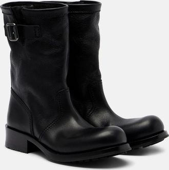 Prada Leather mid-calf boots
