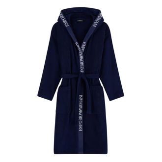 Emporio Armani Accappatoio in Spugna - - Nightwear & Lounge - Uomo - Blu - S