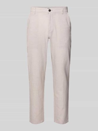 Jack & Jones Jack & Jones Tapered Fit Hose mit Eingrifftaschen Modell STACE in Beige Melange, Gr&ouml;&szlig;e 27/30