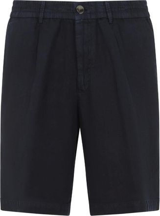 Brunello Cucinelli Brunello Cucinelli, Casual Shorts, male, Blue, Size: 2XL Stylish Bermuda Shorts