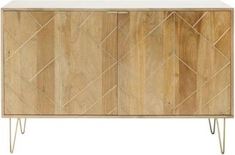 Maisons du monde Aparador con 2 puertas de mango macizo 120 cm