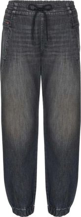 Diesel 2080 D-Reel Joggjeans - Dames - Broeken - Grijs - Maat: W26 Katoen