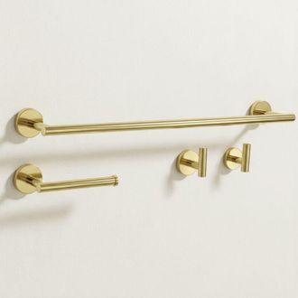 Rea Set Di Ganci Da Bagno Rea Ari Gold 4 Pieces