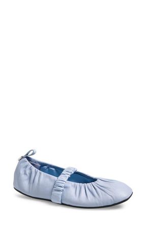 Rag & Bone Spire Ruched Mary Jane Flat in Sky Blue at Nordstrom, Size 6.5Us
