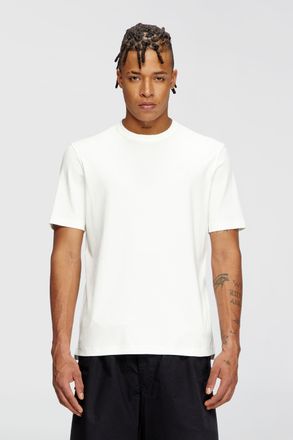 Diesel T-shirt with tonal logo embroidery - T-Shirts - Man - White