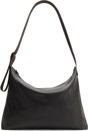 Christophe Lemaire Borsa a spalla Folio con zip - Marrone