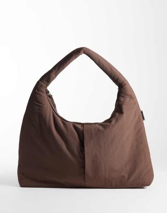 &Ouml;lend Nico borsa a spalla in nylon color cioccolato-Marrone
