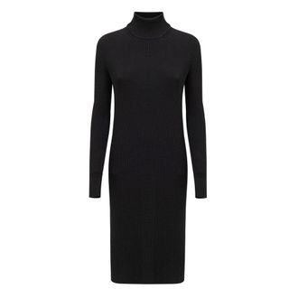 Bottega Veneta Black Wool Long Womens Dress