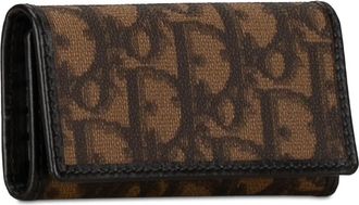 Dior Schlüssel- & Taschenanhänger - 2000-2023 Oblique Canvas Key Holder - Gr. unisize - in Braun - für Damen