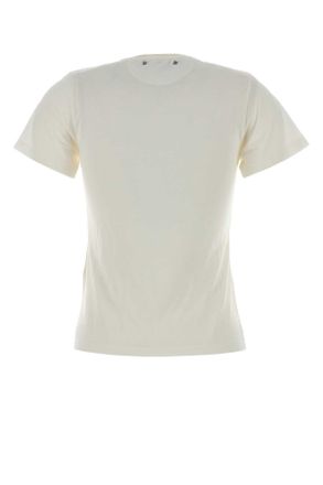 Golden Goose Womens White Viscose Blent T-Shirt Articwolf Polyamide
