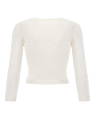 Elisabetta Franchi Bustier-Trimmed Knit Cardigan