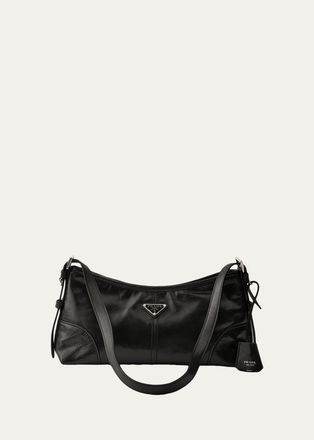 Prada Aimee Medium Leather Shoulder Bag