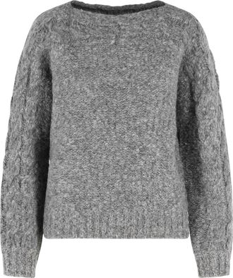 Isabel Marant Ponara Grey Virgin Wool Blend Sweater