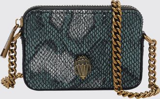 Kurt Geiger Mini camera bag Kensington con stampa pitone e tracolla a catena