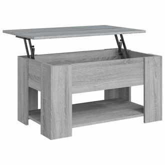 vidaXL Vidaxl - Mesa De Centro Madera De Ingenier&iacute;a Gris Sonoma 79x49x41 Cm