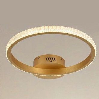 Trade Shop Trade Shop - Copy Of Plafoniera Led 24w Cerchio Effetto Cristallo Bianco Luce Fredda Calda Naturale 31715