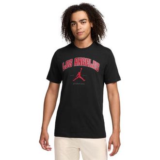 Nike Jordan Mens LA City LBR Short Sleeve Crew - Black Size XXL