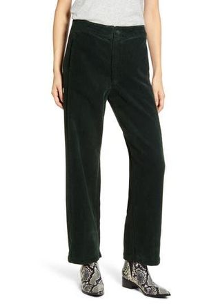 AG - Adriano Goldschmied The Tomas High Waist Wide Leg Corduroy Trousers in Pine Needle at Nordstrom Rack, Size 30