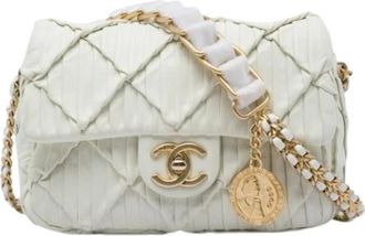 Chanel Pre-owned Chain Soul Flap Bag - Dames - Vintage Schoudertas - Wit - ONE Size - Leer - Vintage