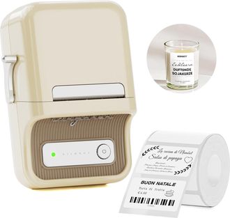 OEM La Impresora De Etiquetas Bluetooth B21 Incluye Papel Para Etiquetas, Una Aplicaci&oacute;n Con Numerosas Funciones (que Contiene 120 Fuentes Y M&aacute;s De 1600 I
