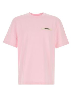Jacquemus Pink Logo Crew Neck T-Shirt