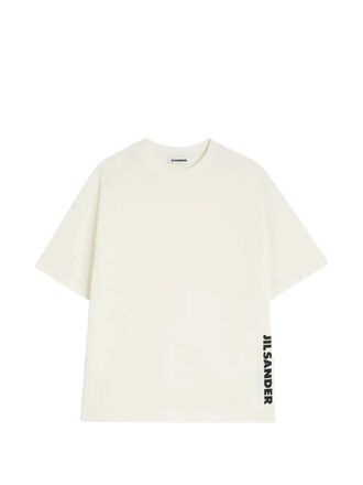 Jil Sander T-shirt met ronde hals en gedrukt logo