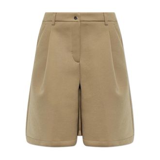 Nike Pre-Game Fleece Oversized Mid-Rise Shorts - Dames - Skatekleding - Beige - M - Polyester - Fitness