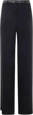 Max Mara Dames, Broeken, Blauw, Maat: XS Leer