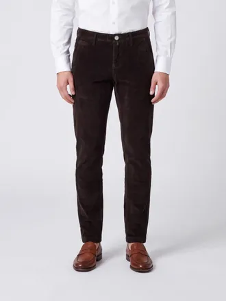 Jacob Cohen Pantaloni slim fit in velluto a coste con vita media