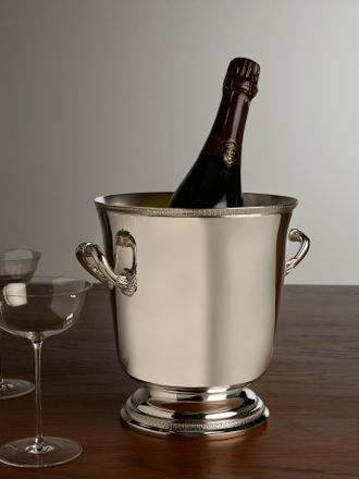 Christofle Malmaison Silver-Plated 1-Bottle Champagne Bucket