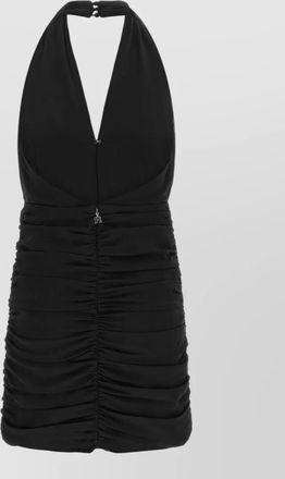 Rotate technical jersey halterneck mini dress