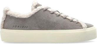 INUIKII Shearling Lage schoenen - Dames - Sneakers - Grijs - 36 EU - Wol - Schoenen