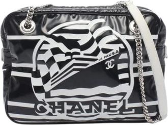Chanel Pre-owned Shoulder Bag - Dames - Vintage Schoudertas - Zwart - ONE Size - Leer - Vintage