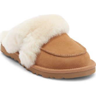 UGG Loria Genuine Shearling Lined Slipper in Chestnut at Nordstrom Rack, Size 12