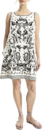 Max Studio Short Linen-Blend Tank Dress
