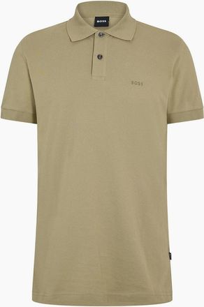 HUGO BOSS Mens Firenze Short Sleeve Polo Shirt - Green - Size: 40