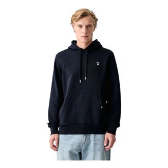 Trussardi Sudadera con capucha en algod&oacute;n cepillado - Sweatshirts & Hoodies - Hombre - Azul - 2XL