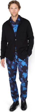 Lords of Harlech Jacob Merino Wool Sweater Blazer in Black at Nordstrom, Size Xx-Large