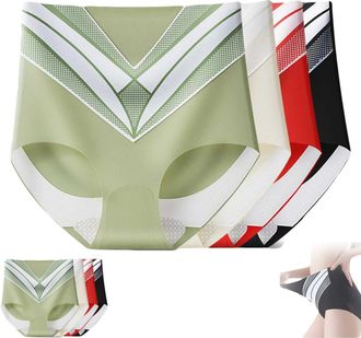 Generic Medical Grade Titanium Fiber Self-Heating Tourmaline Shaping Shorts, Titanium Fiber Tourmaline Shaping Shorts for Women (4pcs/mix,XXL)