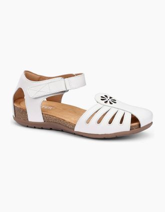 Hotter Womens Dinaric Womens Wide Fit Sandals - White - Size: 4.5
