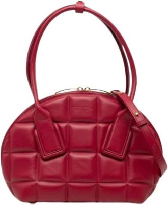 Bottega Veneta Pre-owned Vintage Schoudertas - Dames - Vintage Handtas - Rood - ONE Size - Leer - Vintage